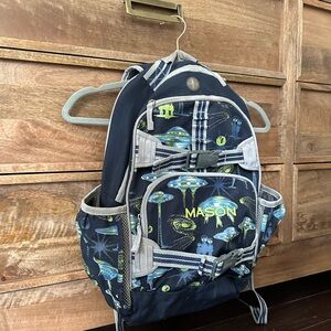Pottery Barn Kids alien space backpack MASON, glow in the dark